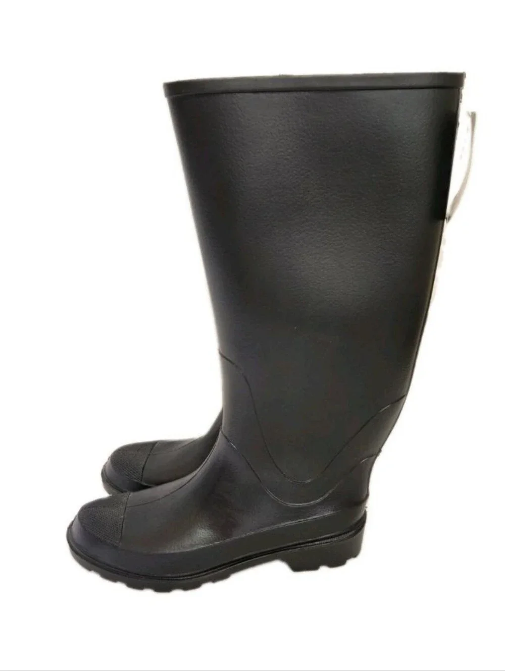 George Rain Work Boots Size 8 Black Waterproof Steel Shank Slip Resistant NWT